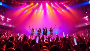 Blackpink news highlights concert performance with vibrant stage and enthusiastic fans