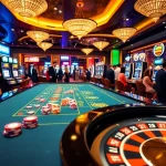 Exciting casino gaming experience at BK8THAI with vibrant tables and luxurious decor.