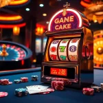 Play the thrilling gg88 slot machine at a vibrant casino atmosphere filled with excitement.