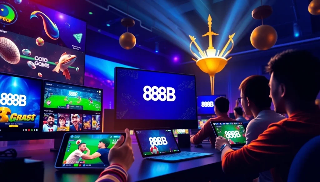 Exciting online gaming experience at 888b.rodeo with vibrant visuals and modern interface