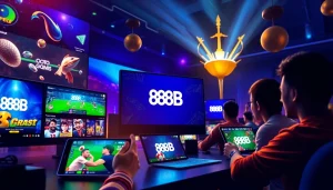 Exciting online gaming experience at 888b.rodeo with vibrant visuals and modern interface