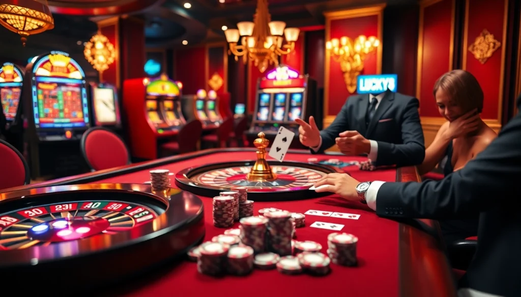 Trải nghiệm cảm giác hồi hộp tại LUCK8, nơi người chơi tham gia trên các bàn casino sống động đầy phấn khích và vận may.