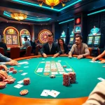 Experience the thrill of winning with freebet Naga169 at a vibrant poker table surrounded by excitement.