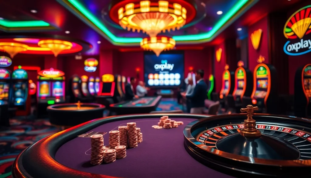 Experience the thrill of oxplay login as players engage in high-stakes casino games.