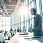 AI Employee actively engaging in a collaborative workspace with team members.