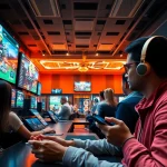 Exciting gaming scene at hello88win.live showcasing vibrant online betting with players engaged in casino games.