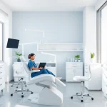 ウィスマイル矯正 口コミ image showcasing a modern dental consultation room with a friendly atmosphere.