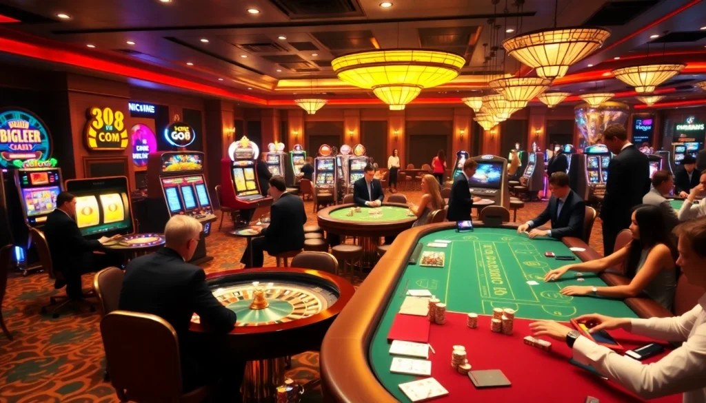 Experience excitement at go8.com with a vibrant casino scene featuring roulette, poker, and luxury.