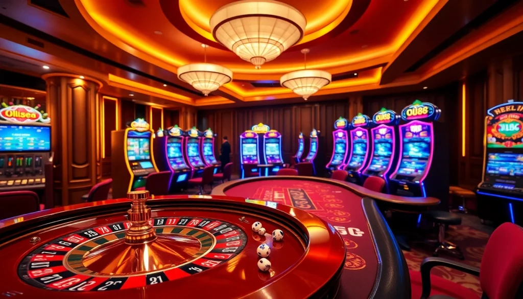 Experience thrilling games at UU88 with exciting slot machines and a vibrant casino atmosphere.