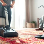 Skilled carpet cleaners Roseville CA using advanced tools for exceptional results.