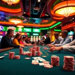 Engaging scene of cs2 gambling sites in an energetic casino game setting.
