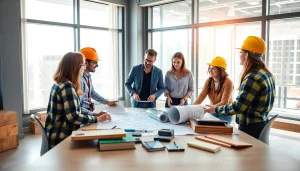 Texas association of builders professionals collaborating on construction projects.