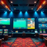 Giao diện hấp dẫn của nền tảng cá cược trực tuyến https://ax88bets.com/ trình bày các môn thể thao và trò chơi casino, bầu không khí sống động.