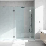Showroom quality shower doors uk enhancing a contemporary bathroom design.