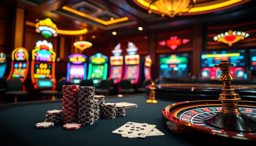 Rasakan permainan yang mendebarkan di kasino yang menampilkan kegembiraan permainan datukwin alternatif dengan poker dan mesin slot.