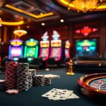 Rasakan permainan yang mendebarkan di kasino yang menampilkan kegembiraan permainan datukwin alternatif dengan poker dan mesin slot.