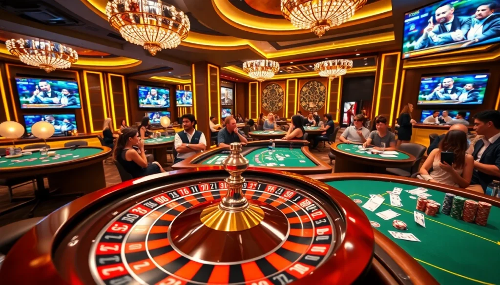 Experience the excitement of gambling with vaoluoitv's vibrant online casino interface and action-packed tables.