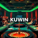 Kuwin's vibrant casino scene featuring thrilling games, professional dealers, and excited players.