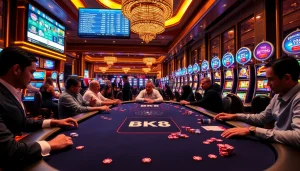 Experience thrilling gameplay at BK8 with vibrant casino tables and exciting betting options.