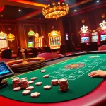 Experience the thrill of winning at 6L777 as players engage at a luxurious casino setting.