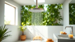 Enhance your bathroom experience with a sunny shower that brings freshness and relaxation.