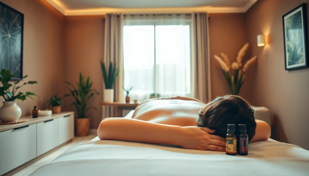 전문 치료사가 차분한 환경에서 시연하는 출장마사지 세션.