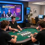 Dynamic baccarat site experience with players engaging in live dealer action and digital payment options like USDT.