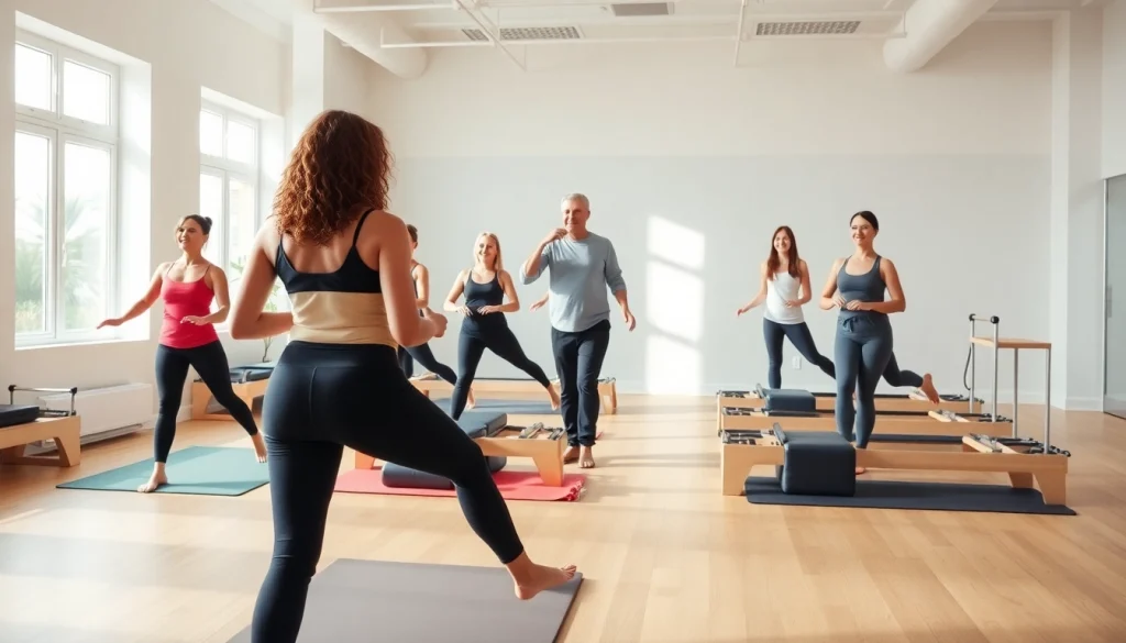 効果的なエクササイズを紹介する活気あるグループピラティスクラス - ピラティス おすすめ
