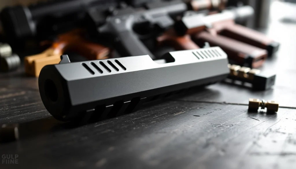 Showcase of Glock 19 Gen 3 OEM Slide highlighting its sleek design and quality.