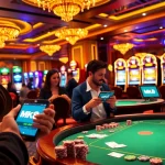 Play exciting games at https://mk8.sh/ featuring vibrant casino tables and thrilling gambling experiences.