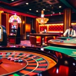 Experience excitement at the 28BET casino with a vibrant roulette table and elegant gaming atmosphere.