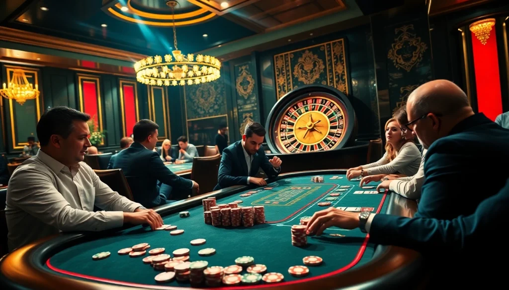 Sinta a emoção do pôquer de alto risco com estratégias de apostas 69T em um cassino luxuoso.