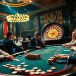 Sinta a emoção do pôquer de alto risco com estratégias de apostas 69T em um cassino luxuoso.
