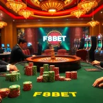 Experience a thrilling poker game at F8BET with vibrant chips and professional dealers.