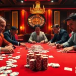 Gamble wisely at thabet college while immersed in a luxurious poker game setting.