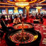 Experience thrilling gambling action with 258bet's vibrant casino setup featuring poker, roulette, and slot games.
