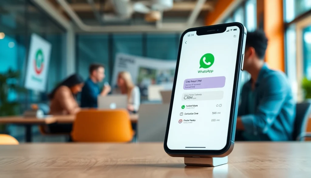 Understanding What is a CRM for WhatsApp with a smartphone showcasing a user-friendly interface.