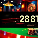 Experience the thrill of gambling at 288T with vibrant tables, chips, and cards.