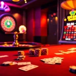 KPI4D offers a thrilling casino experience with vibrant poker chips and a spinning roulette wheel.