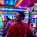 Players enjoying JAMUslot with thrilling slot machines and vibrant casino ambiance.
