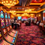 Engaging players at slot777 machines in a vibrant casino atmosphere.