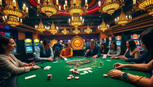 Experience luxury gambling at C168, with vibrant casino tables and thrilling slot machines.