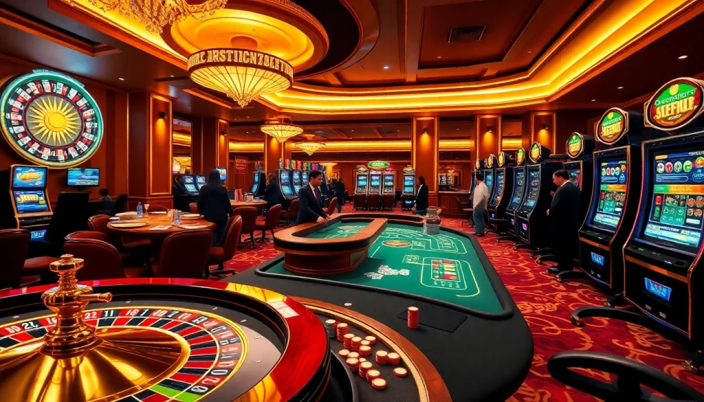 Experience thrilling gameplay at MM88 casino with engaging poker tables and vibrant slot machines.