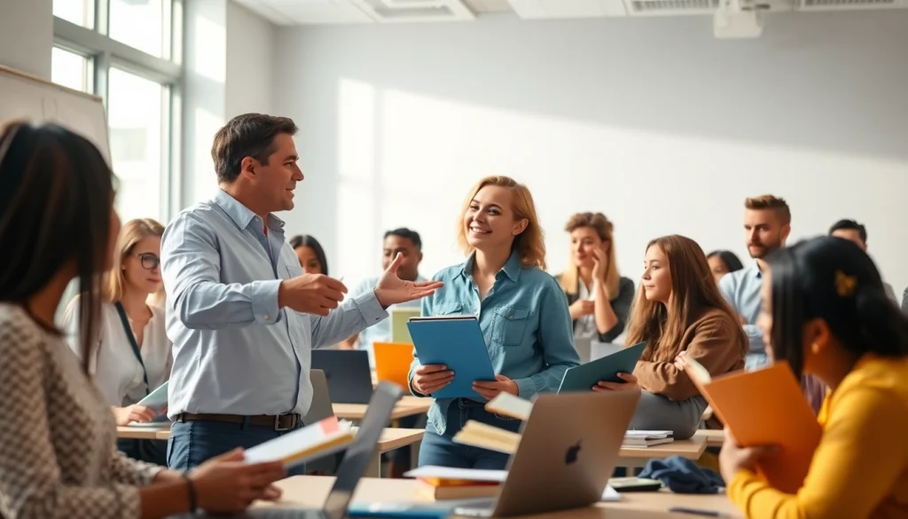 Students receiving personalized support through exam assistance services in an engaging learning environment.