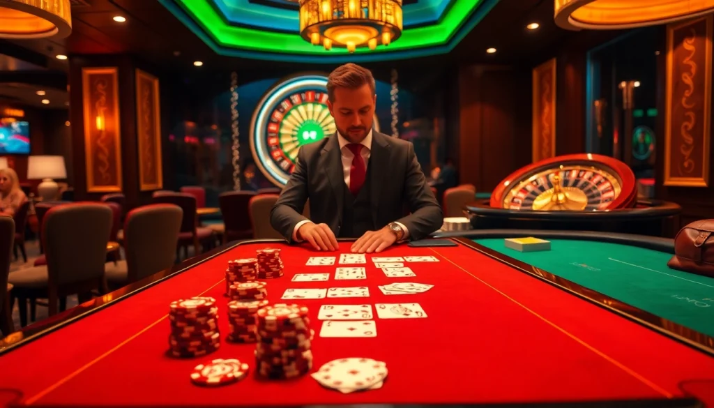 Experience thrilling baccarat at XX88 with vibrant casino visuals and high-stakes excitement.