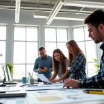 Engaging team of web designers creating innovative Web Design Hereford solutions in a modern workspace.