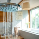 Experience elegant showers au with luxurious fixtures in a modern bathroom setting.