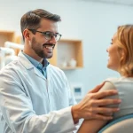 Dentist in Tinley Park IL providing compassionate care to a patient.