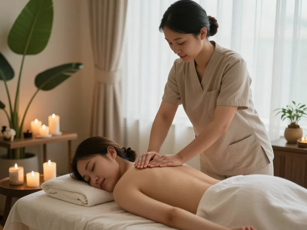 Relaxing 마포스웨디시 massage session in a tranquil spa environment with soothing ambiance.