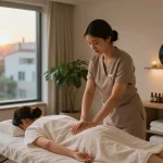 Experience rejuvenating 역삼동마사지 in a tranquil massage studio setting with calming ambiance.